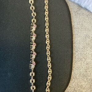Elegant Gold and Pink Women's Necklace